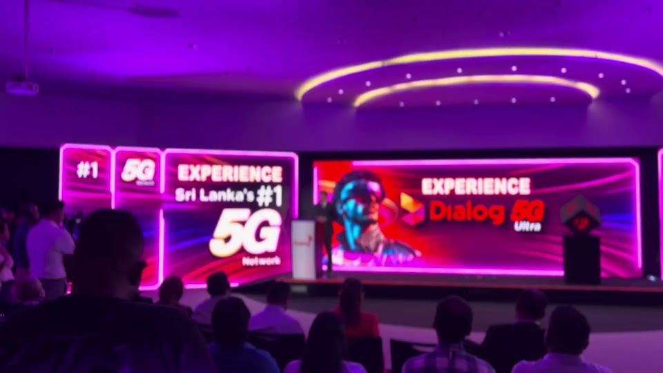 Corporate launch with illuminated LED screens